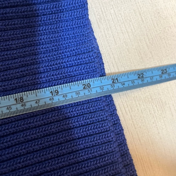 Dreyden Sweater - Women's Small Blue - Turtleneck Knit Merino Wool - Picture 9 of 14